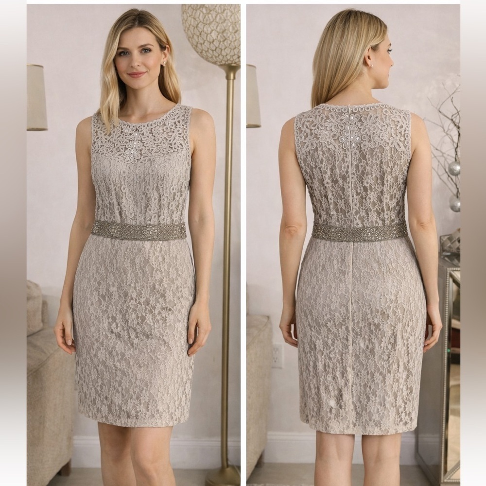 Sue Wong lace beaded dress size 8